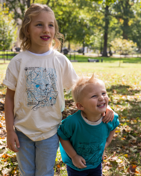 Bluestone State Park Trail Map Kids Tee