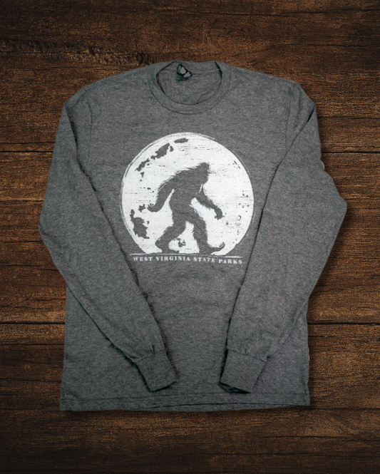 West Virginia State Parks Moonlit Bigfoot Long Sleeve