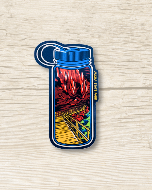 Audra State Park Explore Bottle Sticker