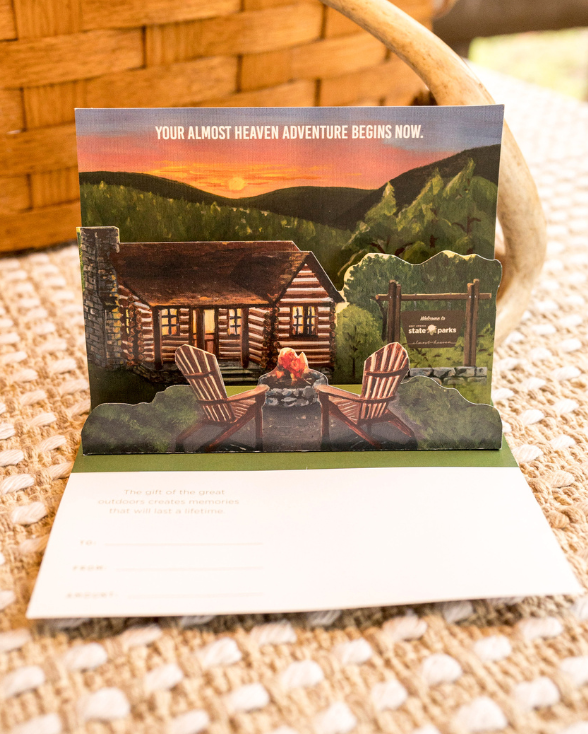 Custom West Virginia State Parks Pop-Up Card