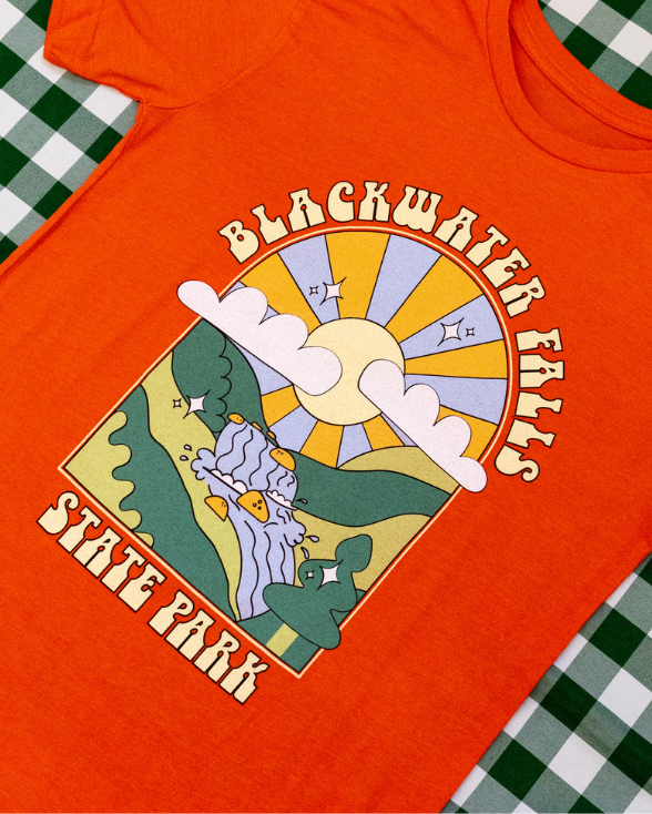 Blackwater Falls State Park Retro T-Shirt