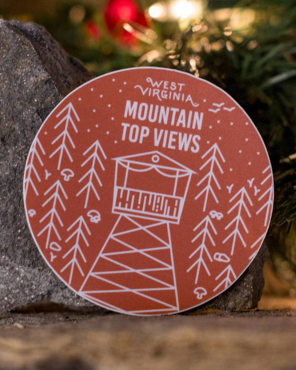 Mountain Top Views Sticker