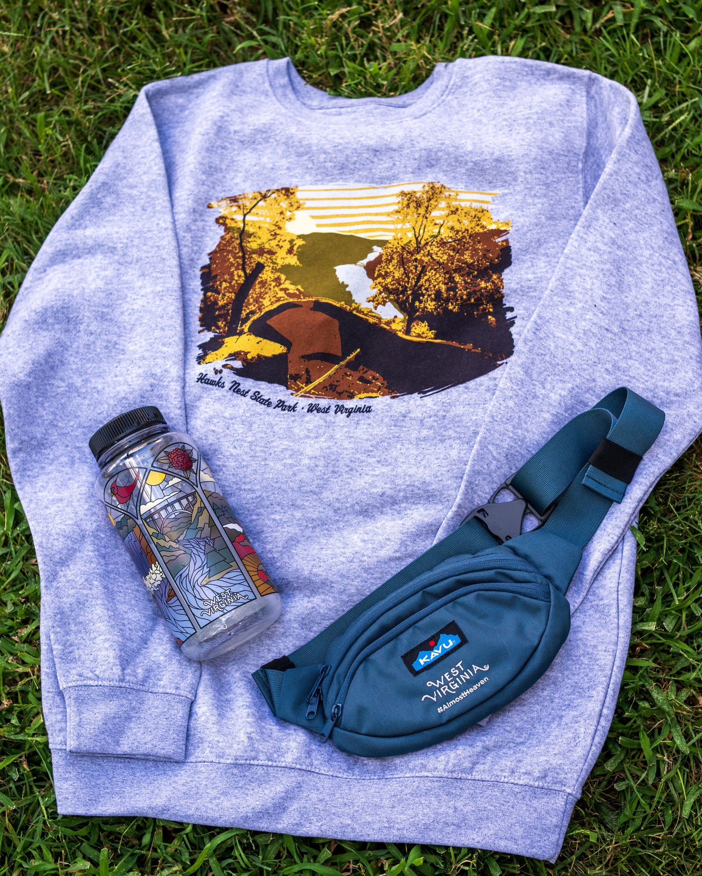 Hawks Nest State Park Painted Crewneck Sweatshirt