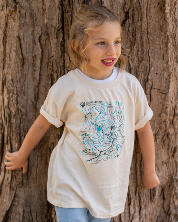 Cacapon Resort State Park Trail Map Kids Tee