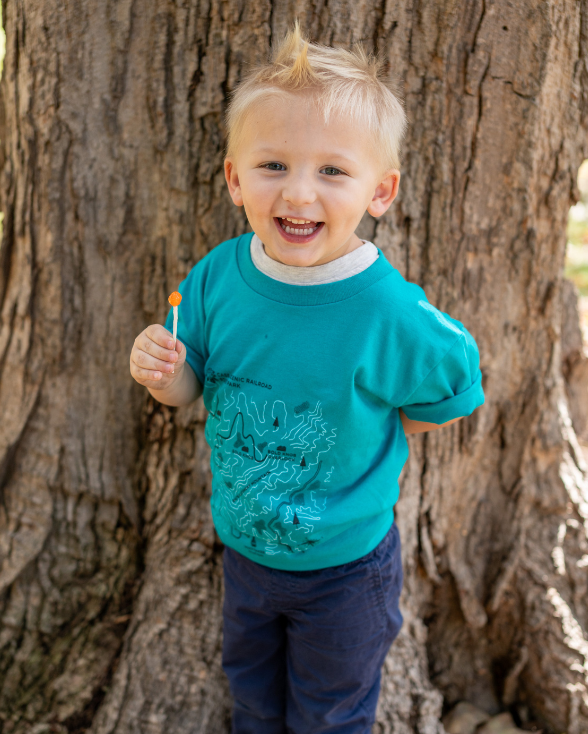 Cass Scenic Railroad State Park Trail Map Kids Tee