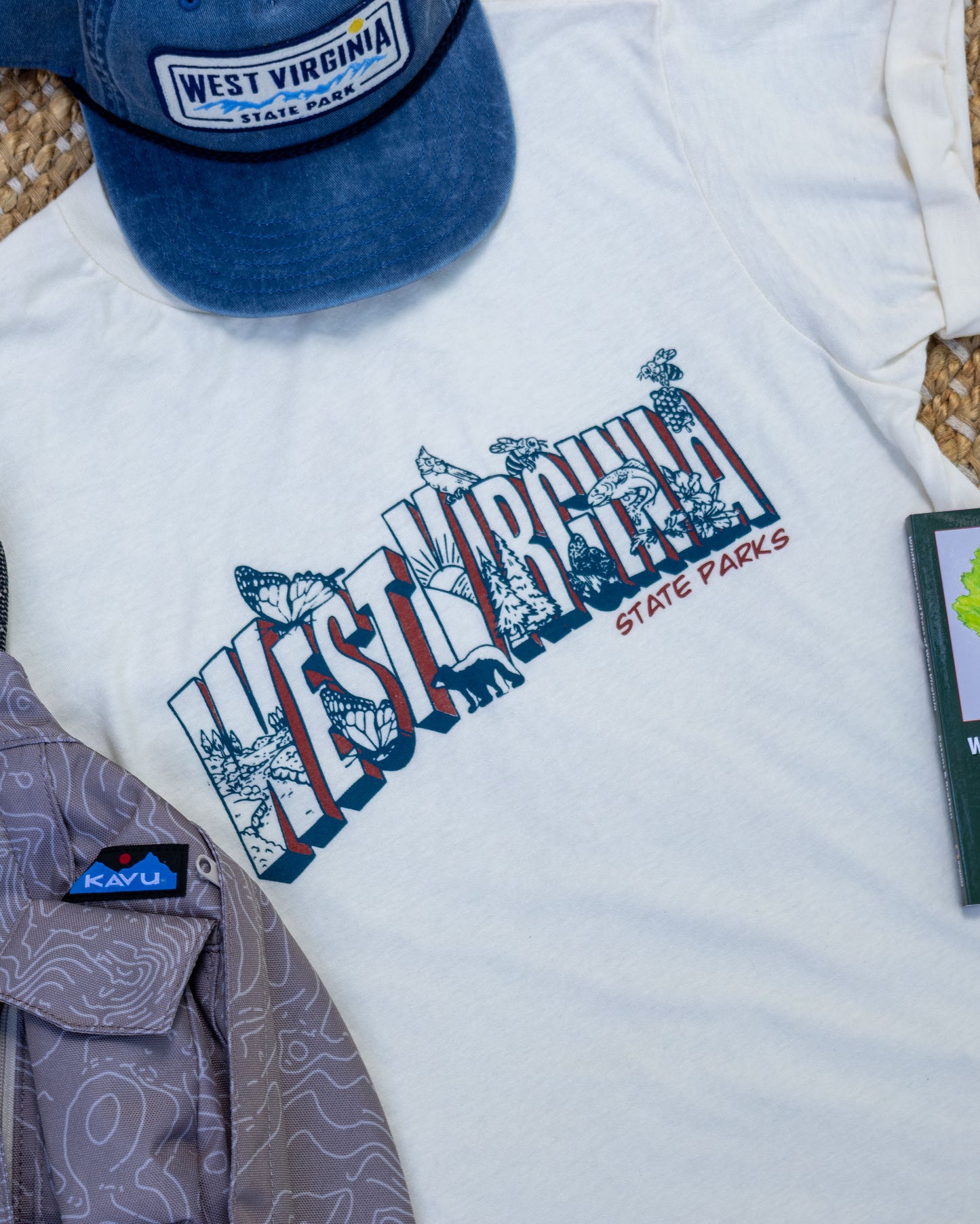 Vintage Postcard West Virginia T-shirt by Loving WV