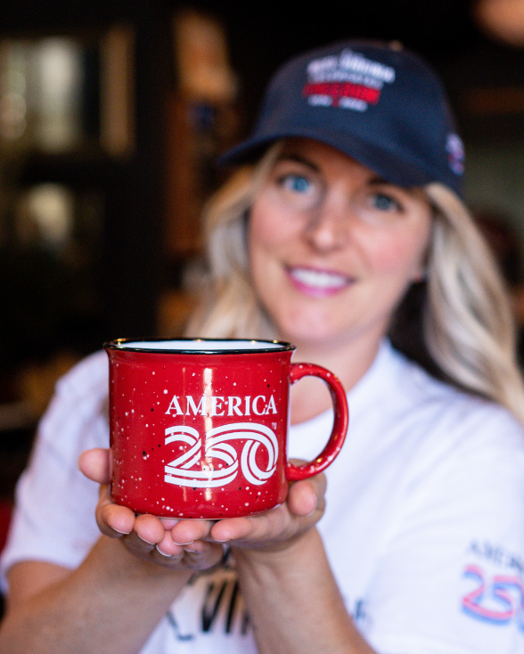 West Virginia Celebrates America's 250th Camping Mug