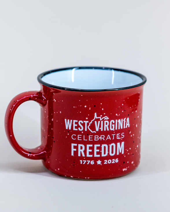 West Virginia Celebrates America's 250th Camping Mug