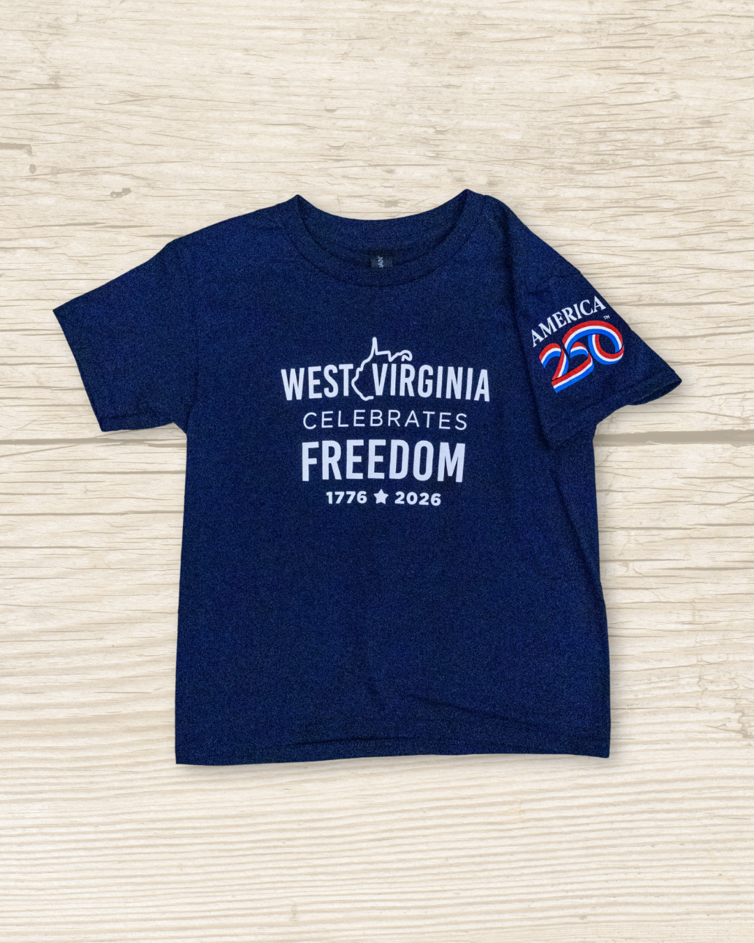 West Virginia Celebrates America's 250th Kid's Tee