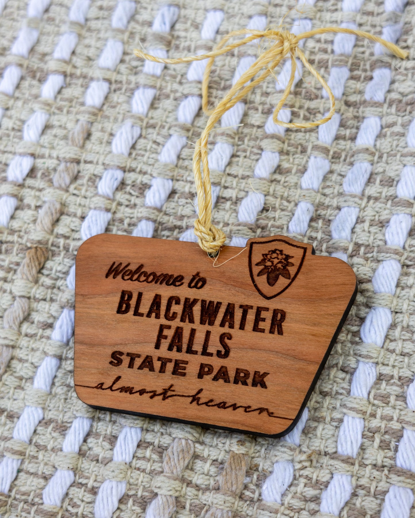 Welcome to Blackwater Falls State Park Wooden Ornament