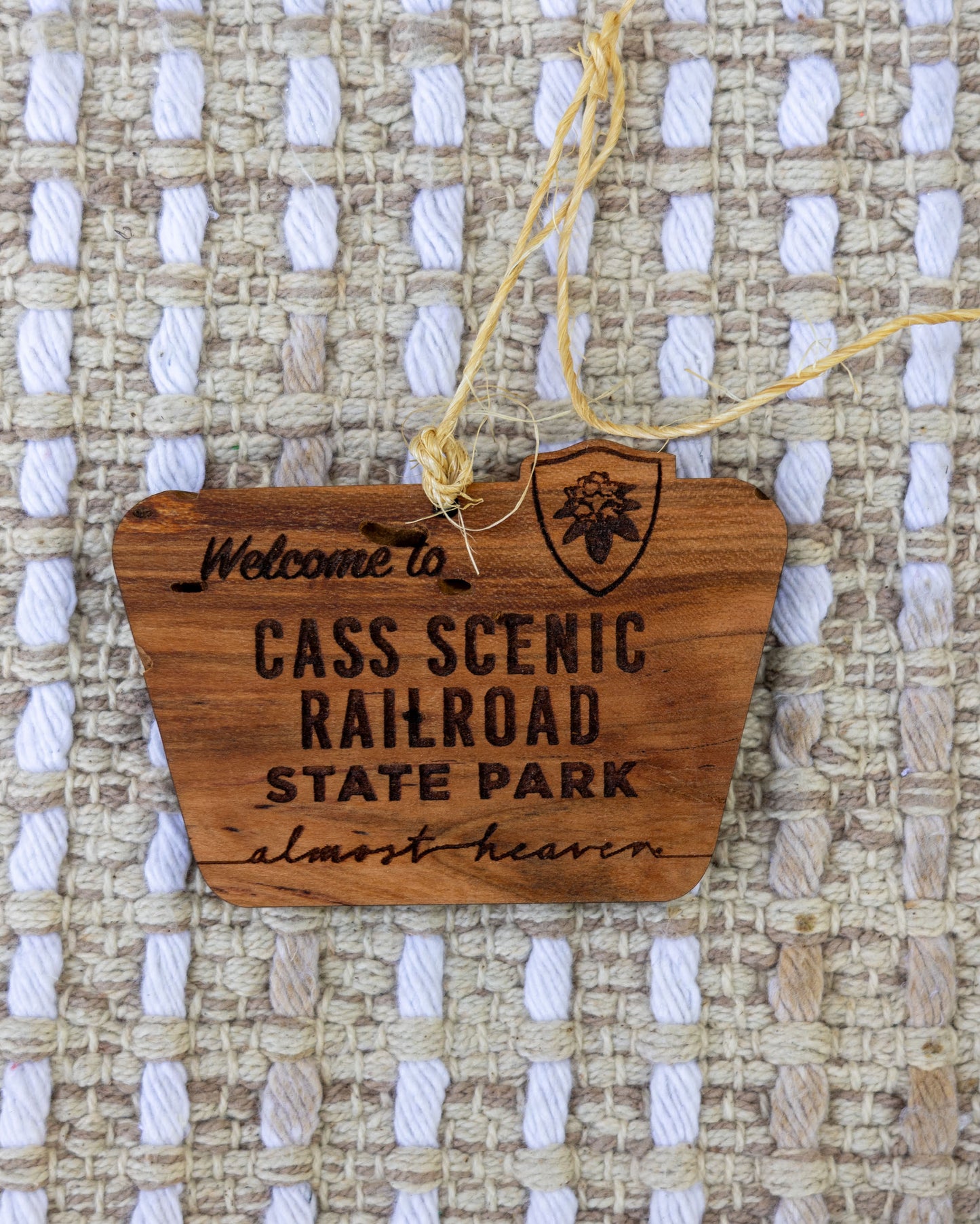 Welcome to Cass Scenic Railroad State Park Ornament