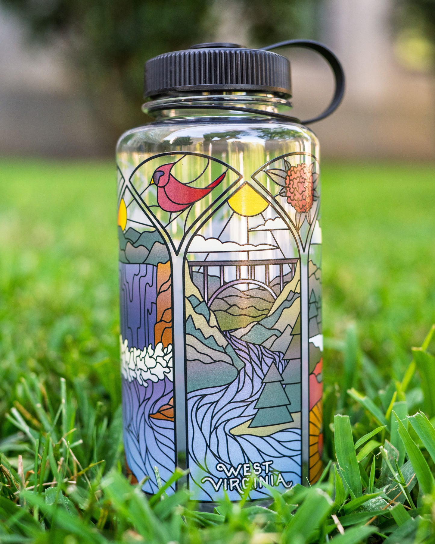 Mountain Mosaic Water Bottle
