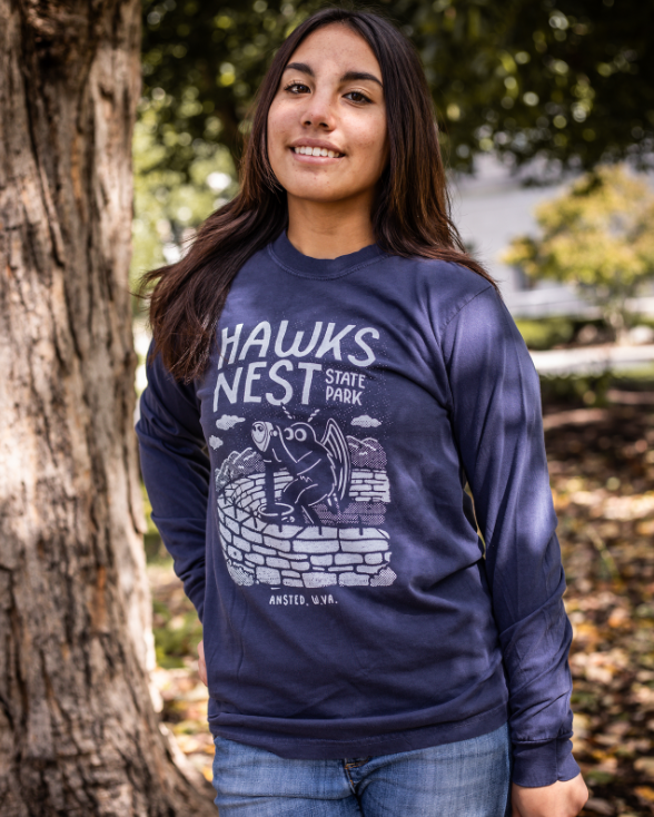 Mothman Creepin' in Hawks Nest State Park Long Sleeve * Season Special*