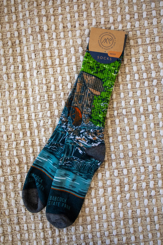 Babcock State Park Vintage Socks