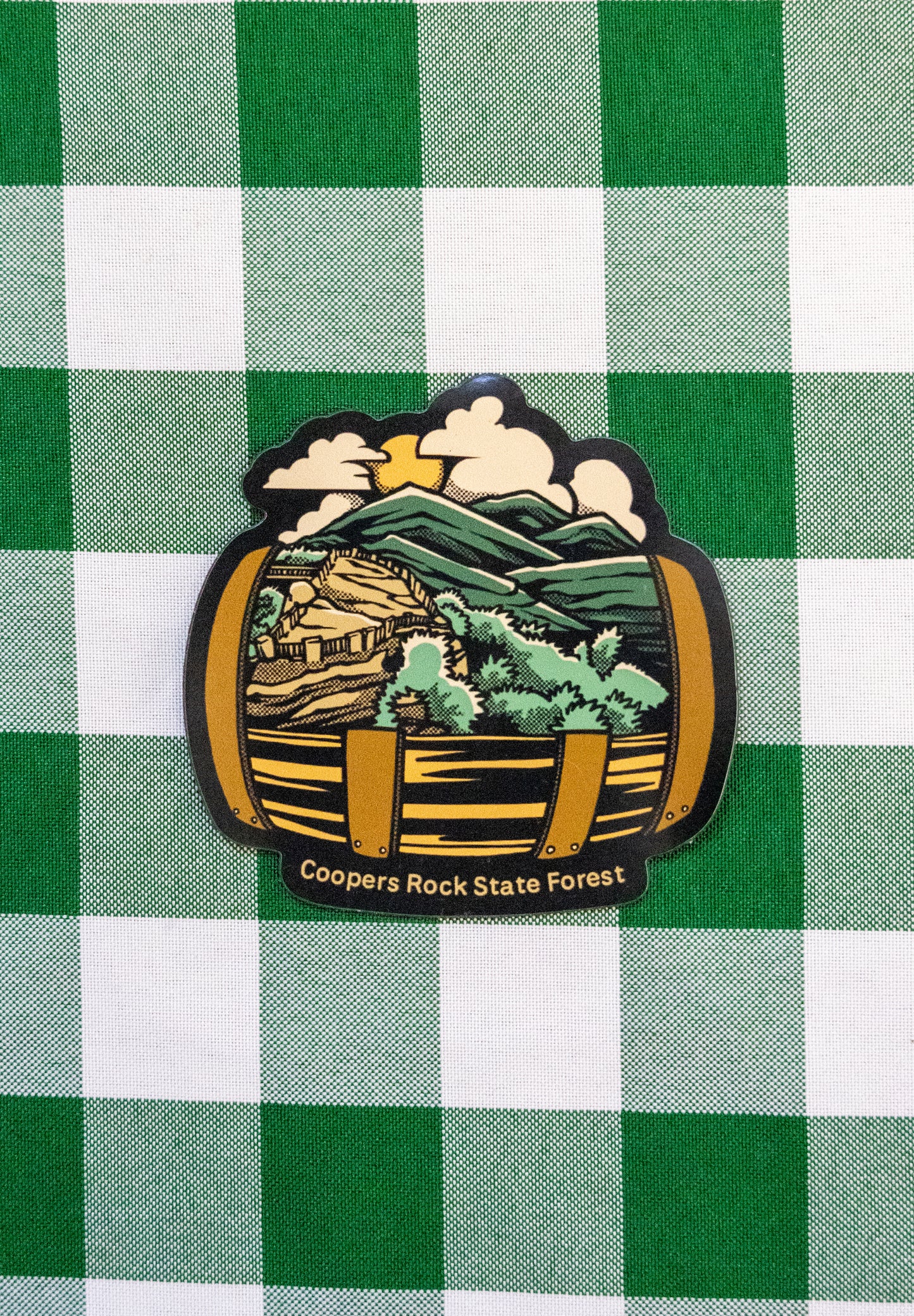 Coopers Rock State Forest Barrel Magnet