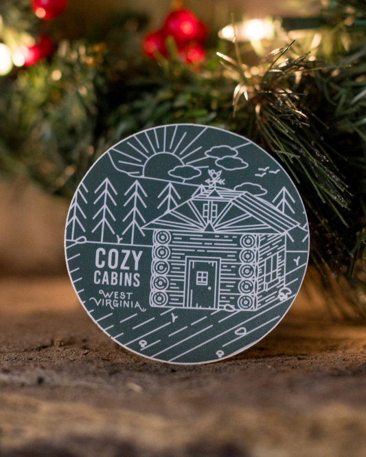 Cozy Cabin Sticker