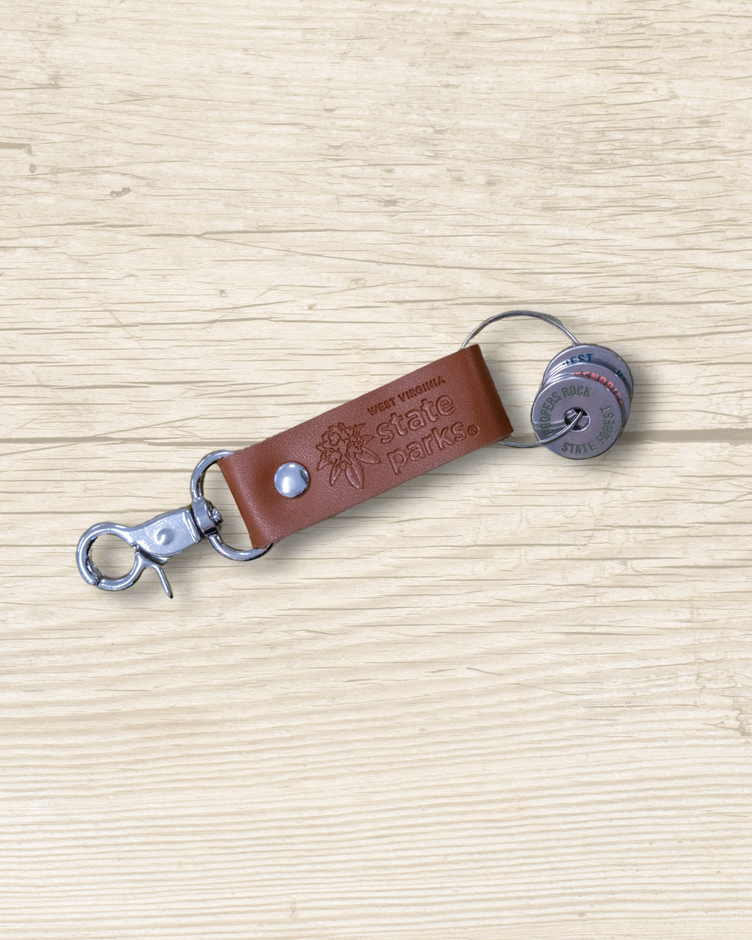 West Virginia State Parks Travel Charm Keychain