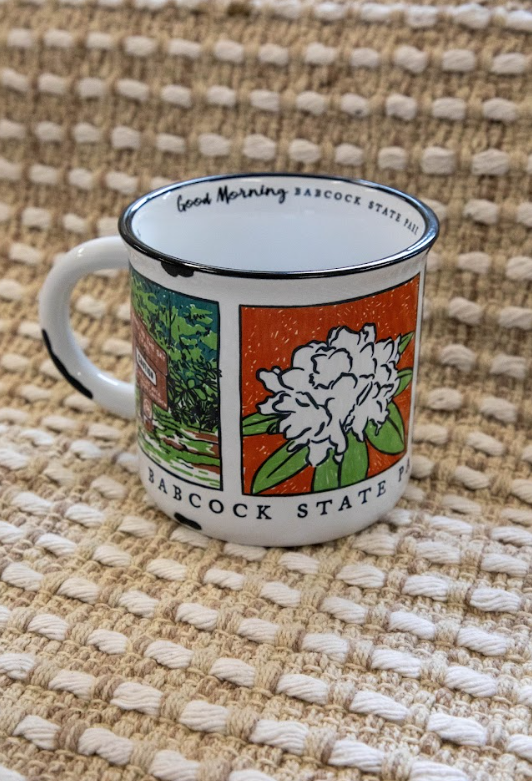 Babcock State Park Vintage Camping Mug