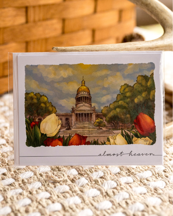 West Virginia State Capitol Notecard