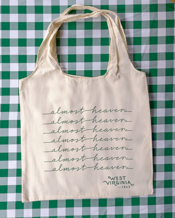 Almost Heaven Canvas Tote