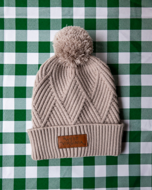 Classic West Virginia Pom Beanie